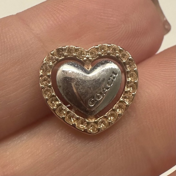 Coach Heart Earrings - Picture 2 of 2